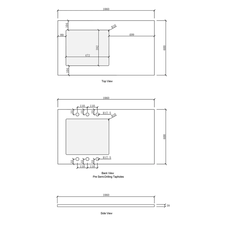 Hampshire Laundry Cabinet Kit 1715mm