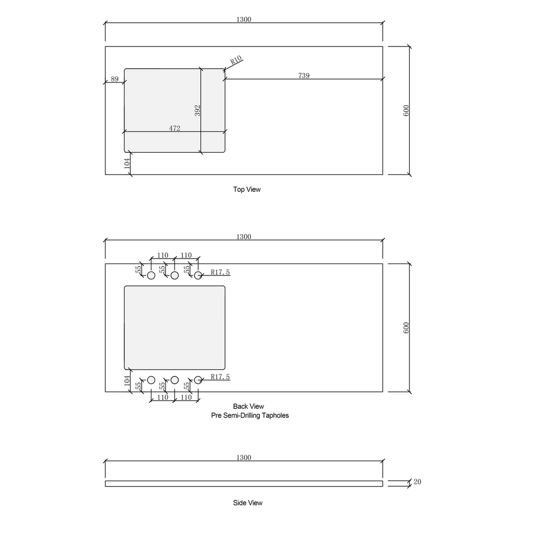 Bondi Fluted Laundry Cabinet Kit 1960mm