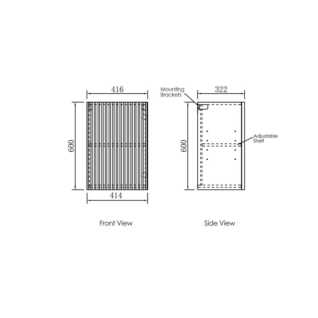 Marlo Fluted Laundry Cabinet Kit 1715mm