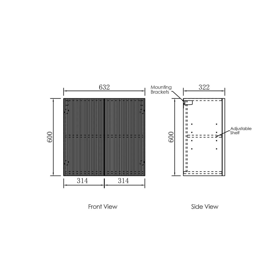 Marlo Fluted Laundry Cabinet Kit 1715mm