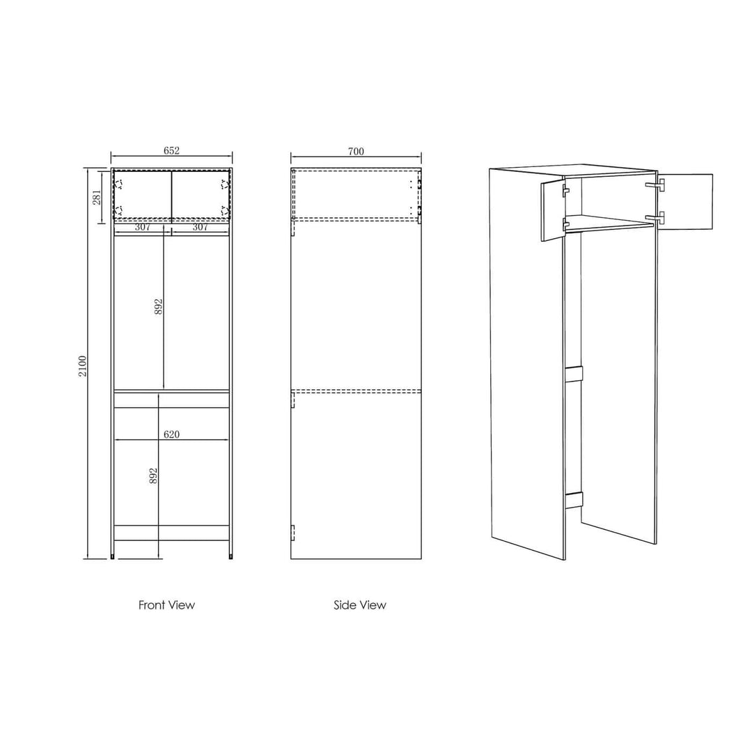 Byron Laundry Cabinet Kit 1300mm