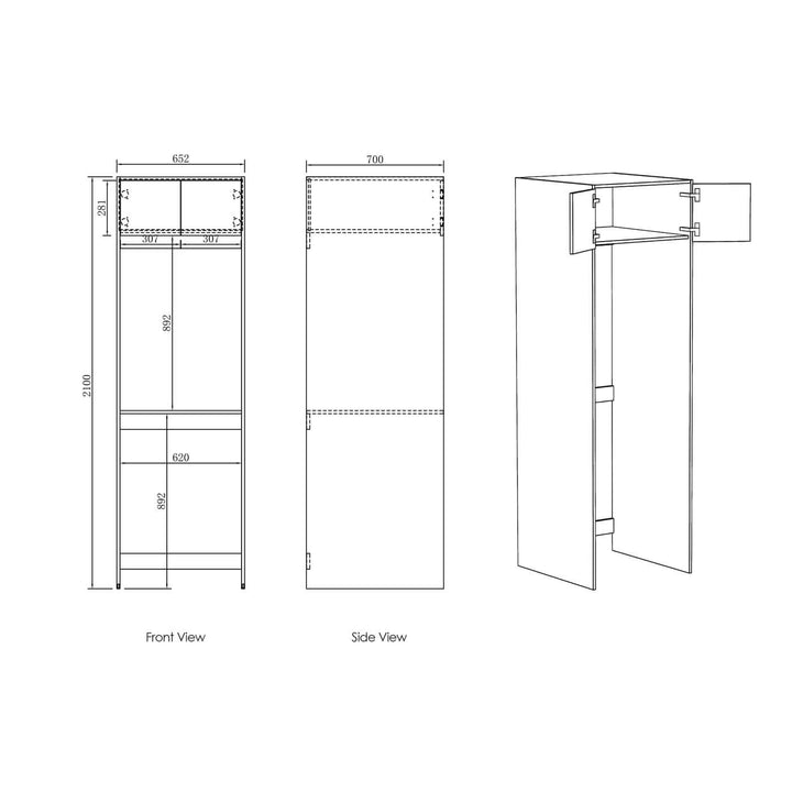 Byron Laundry Cabinet Kit 1300mm