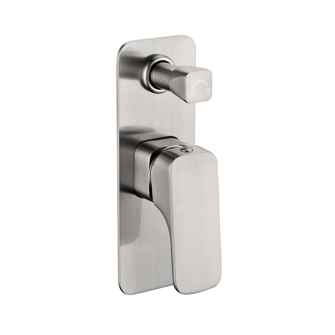 Alice Soft Square Wall Mixer with Diverter