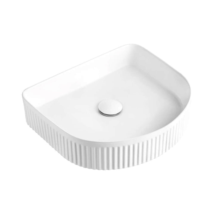 Archie Above Counter Fluted Basin 415x365mm