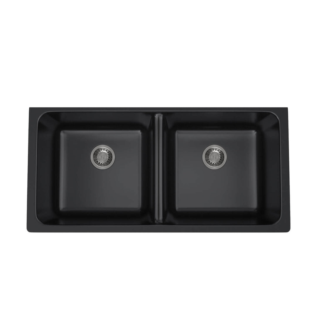 Arete Double Bowl Undermount Granite Sink 840x475x240mm