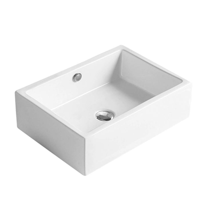 Beau Rectangular Above Counter Overflow Basin 510mm