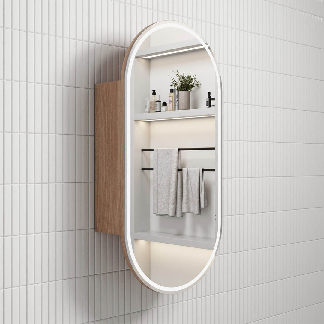 Beau Monde LED Mirror Shaving Cabinet 450x900mm