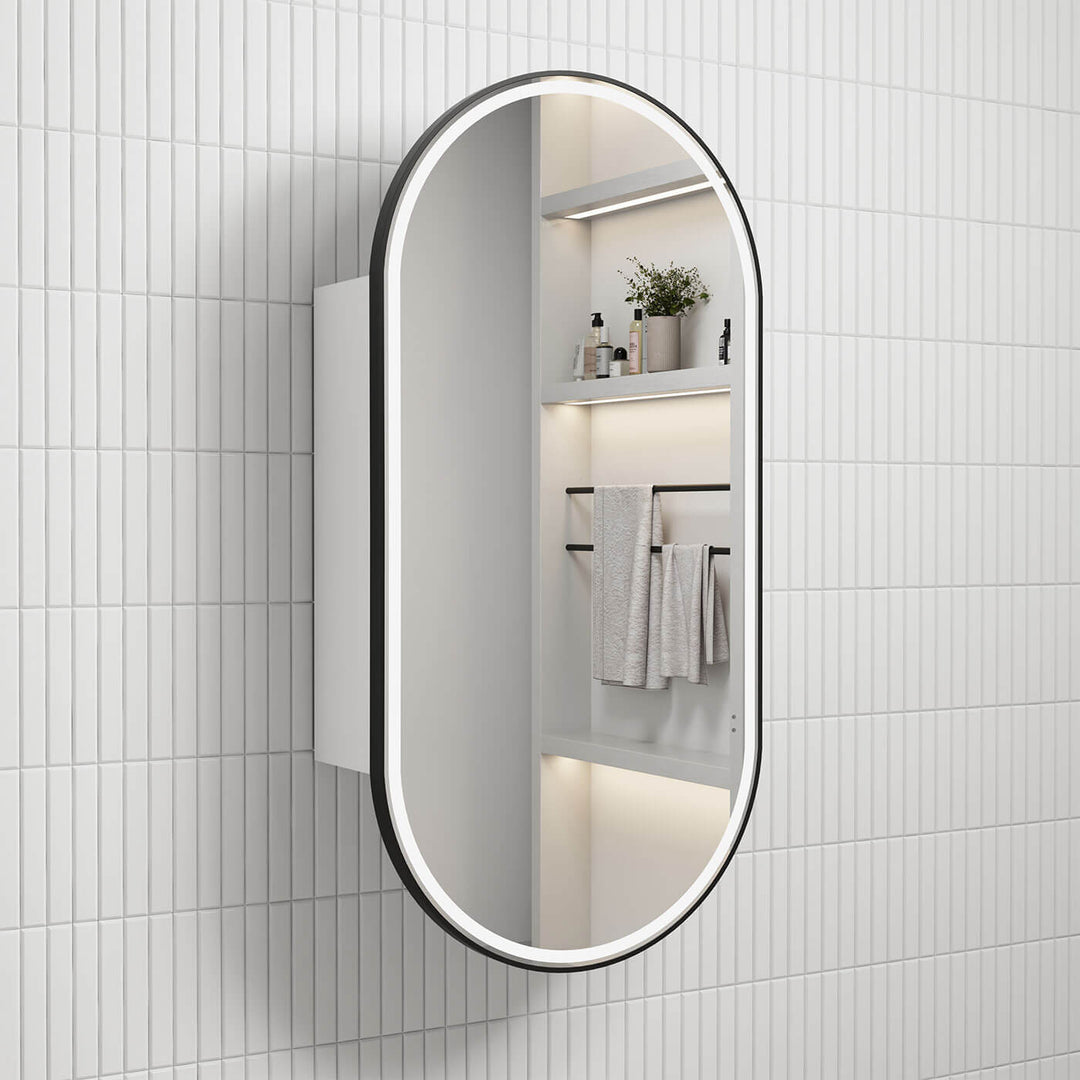 Beau Monde LED Mirror Shaving Cabinet 450x900mm