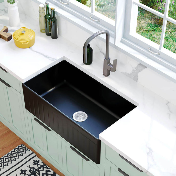 Benson Single Butler Farmhouse Sink 830x450x255mm