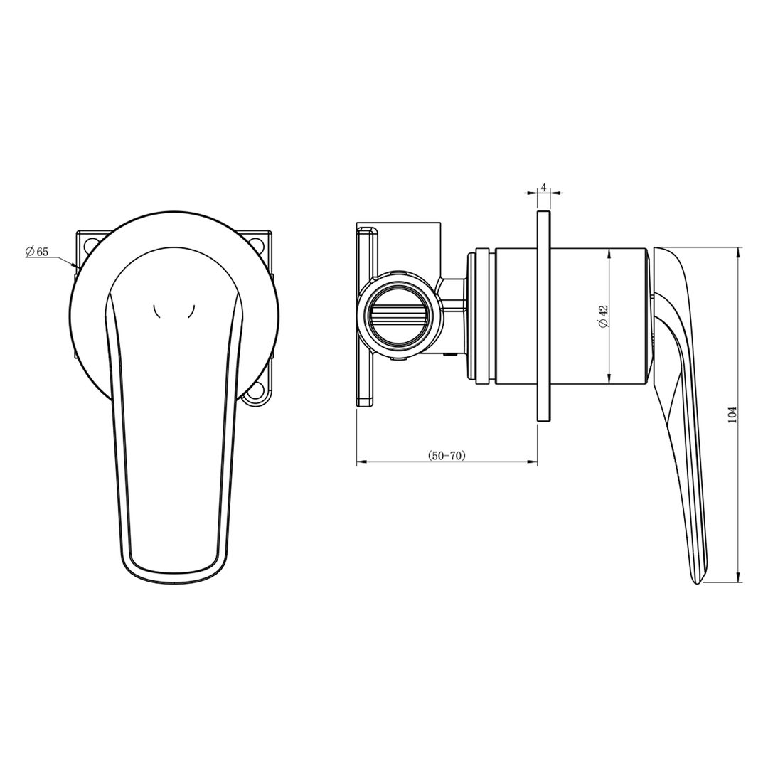 Berlin Round Wall Mixer