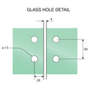 10mm Shower Screen Glass to Glass Bifold Hinge