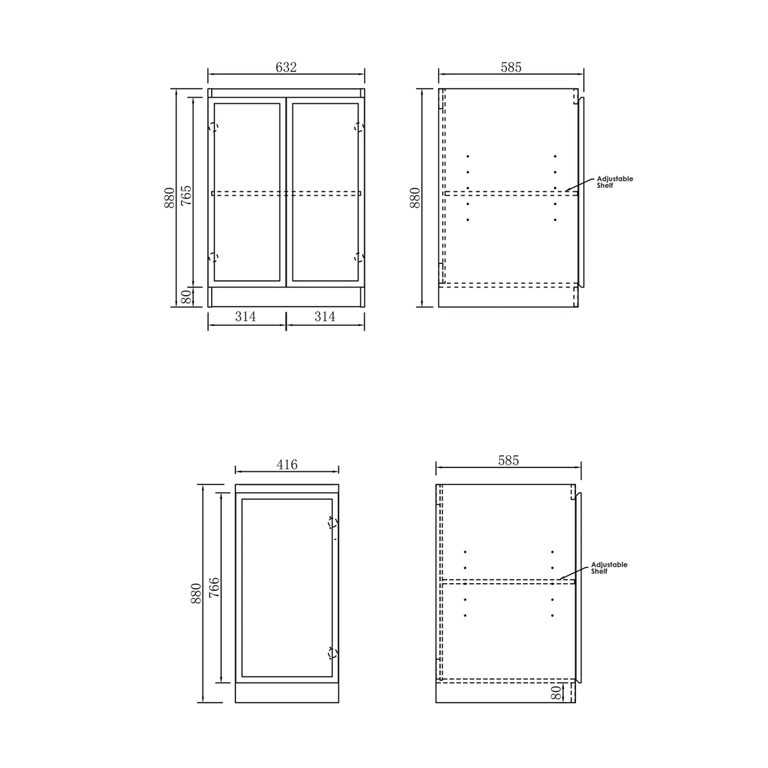 Hampshire Laundry Cabinet Kit 1715mm