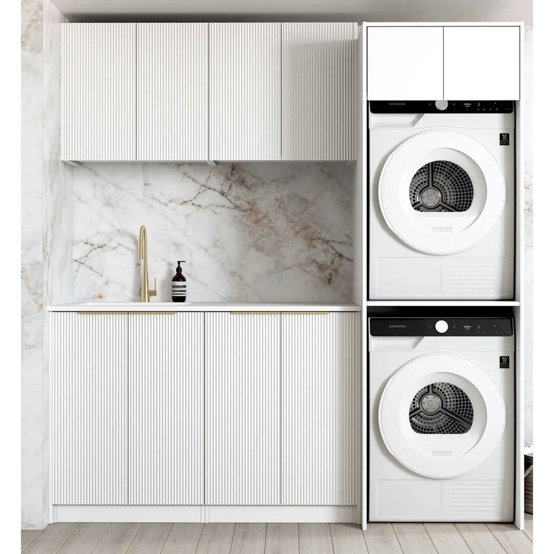 Bondi Fluted Laundry Cabinet Kit 1960mm