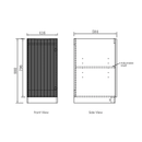 Bondi Fluted Laundry Cabinet Kit 1715mm