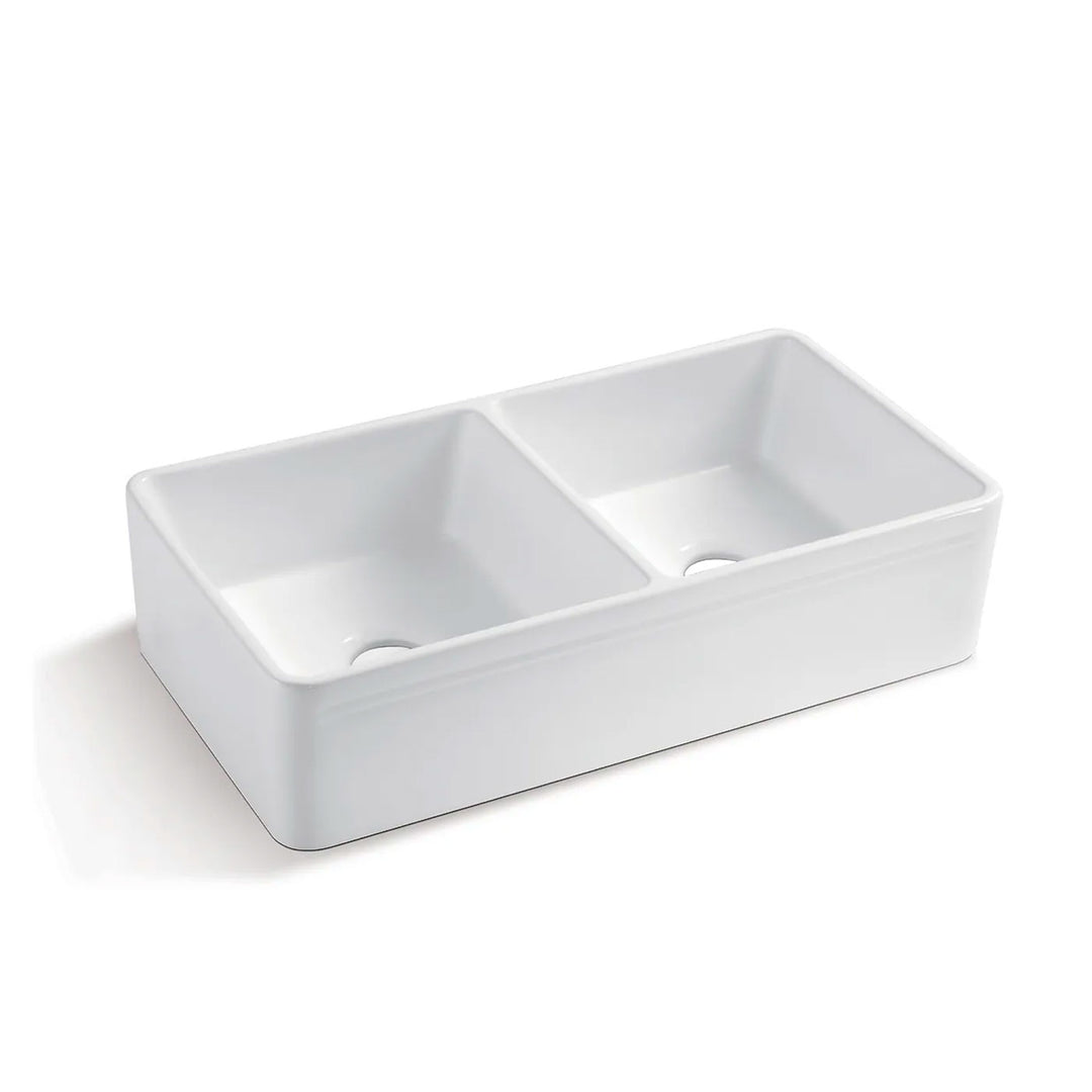 Boston Double Butler Farmhouse Sink 845x455x255mm