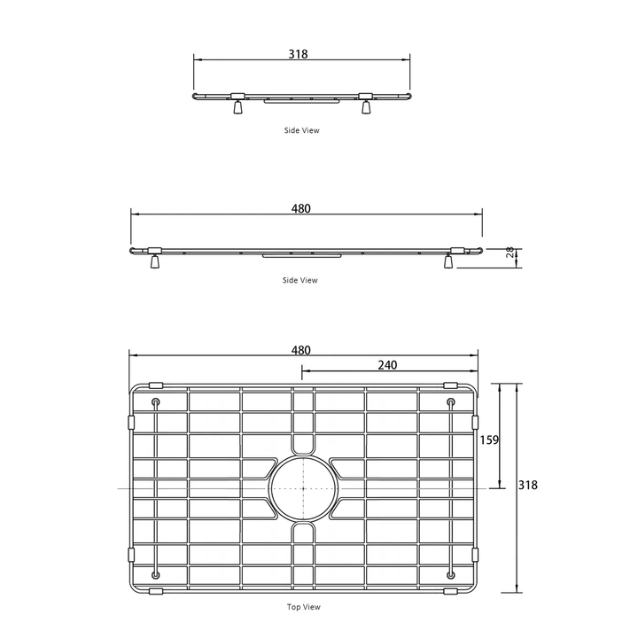 Hampshire Sink Protector 480x318mm