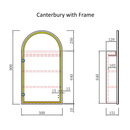 Canterbury LED Mirror Shaving Cabinet 500x900mm