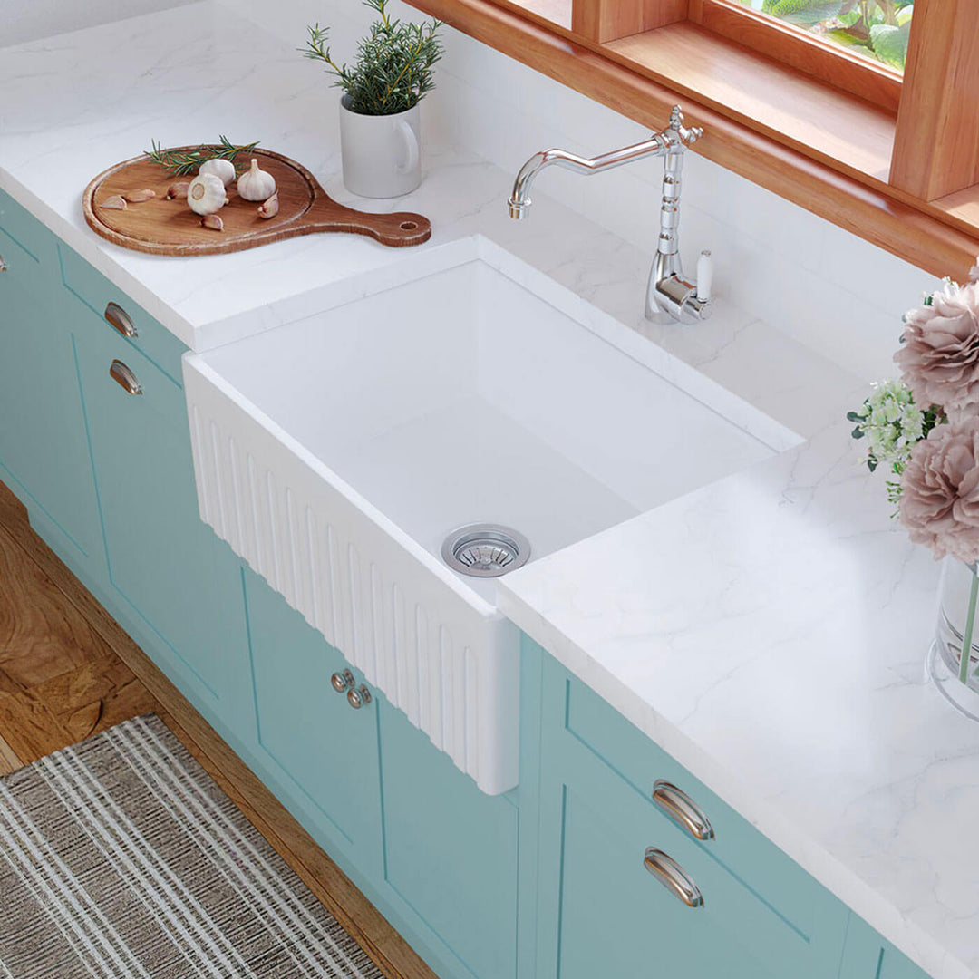 Charlton Single Butler Farmhouse Sink 675x475x250mm