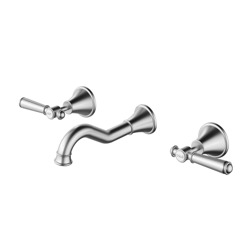 Clasico Brass Handle Assembly Tap Wall Set