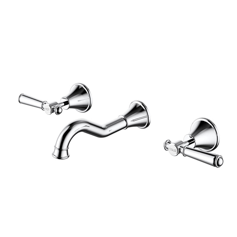 Clasico Brass Handle Assembly Tap Wall Set