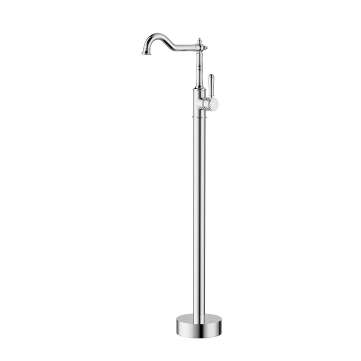 Clasico Brass Handle Freestanding Bathtub Spout