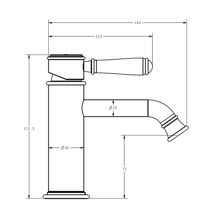 Clasico Short Basin Mixer