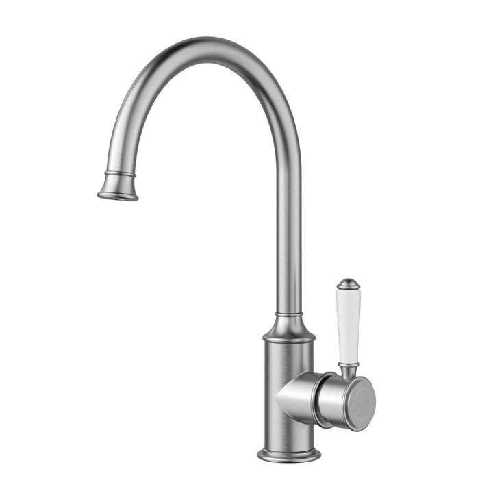 Clasico Gooseneck Ceramic Handle Sink Mixer