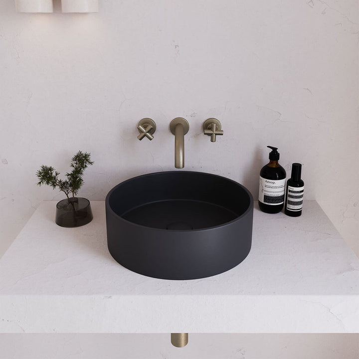 Concrete Circle Above Counter Basin 390mm