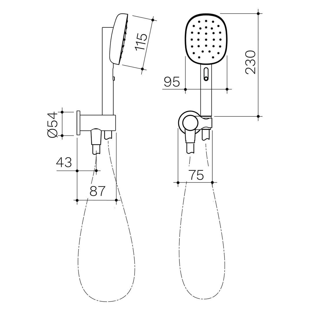 Contura II Removable Hand Shower