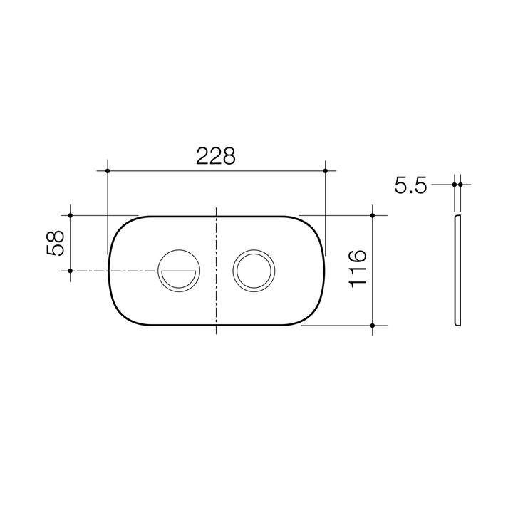 Contura II Invisi In Wall Flush Button