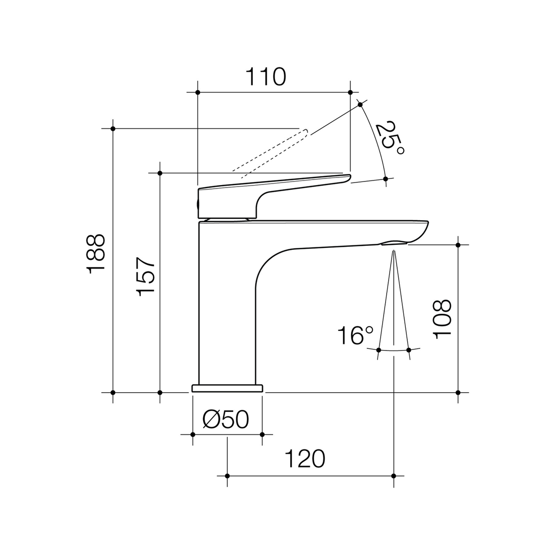 Contura II Short Basin Mixer