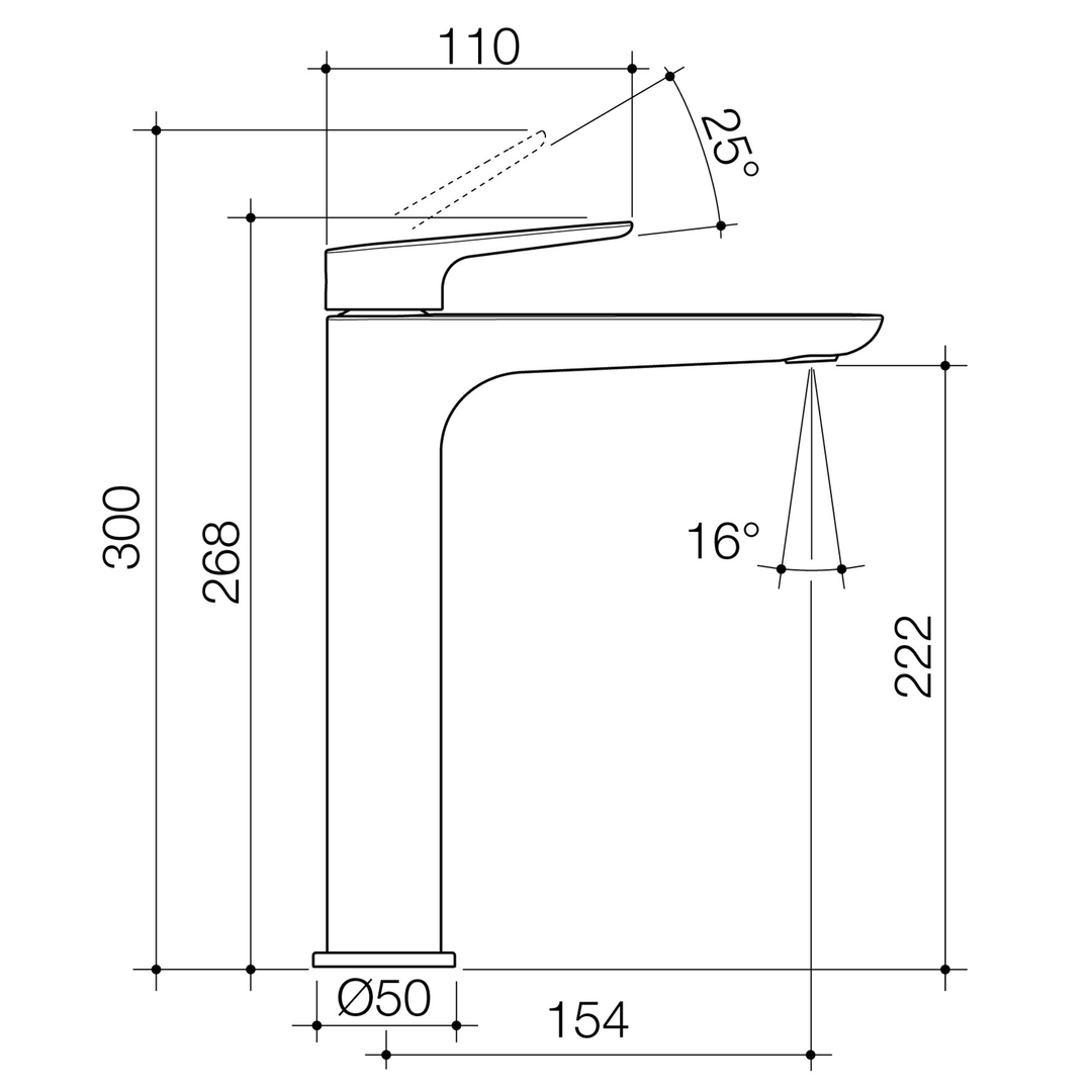 Contura II Tall Basin Mixer