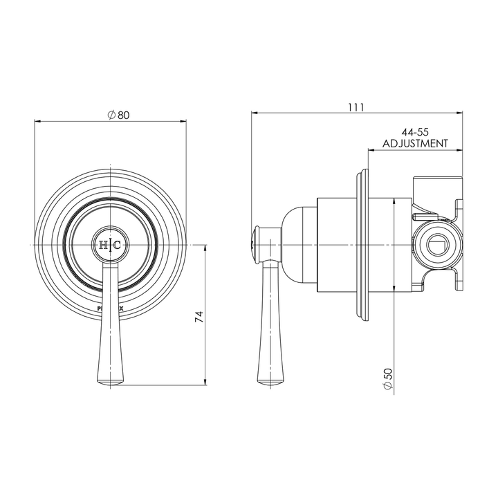 Cromford SwitchMix Wall Mixer