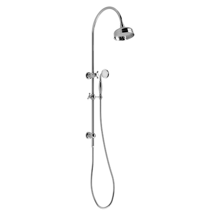 Cromford Twin Shower Rail Set