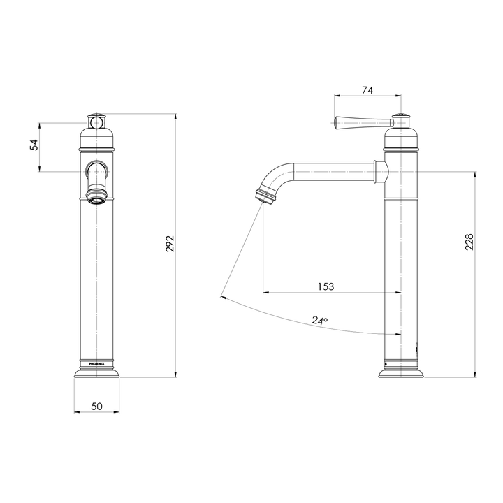 Cromford Tall Basin Mixer