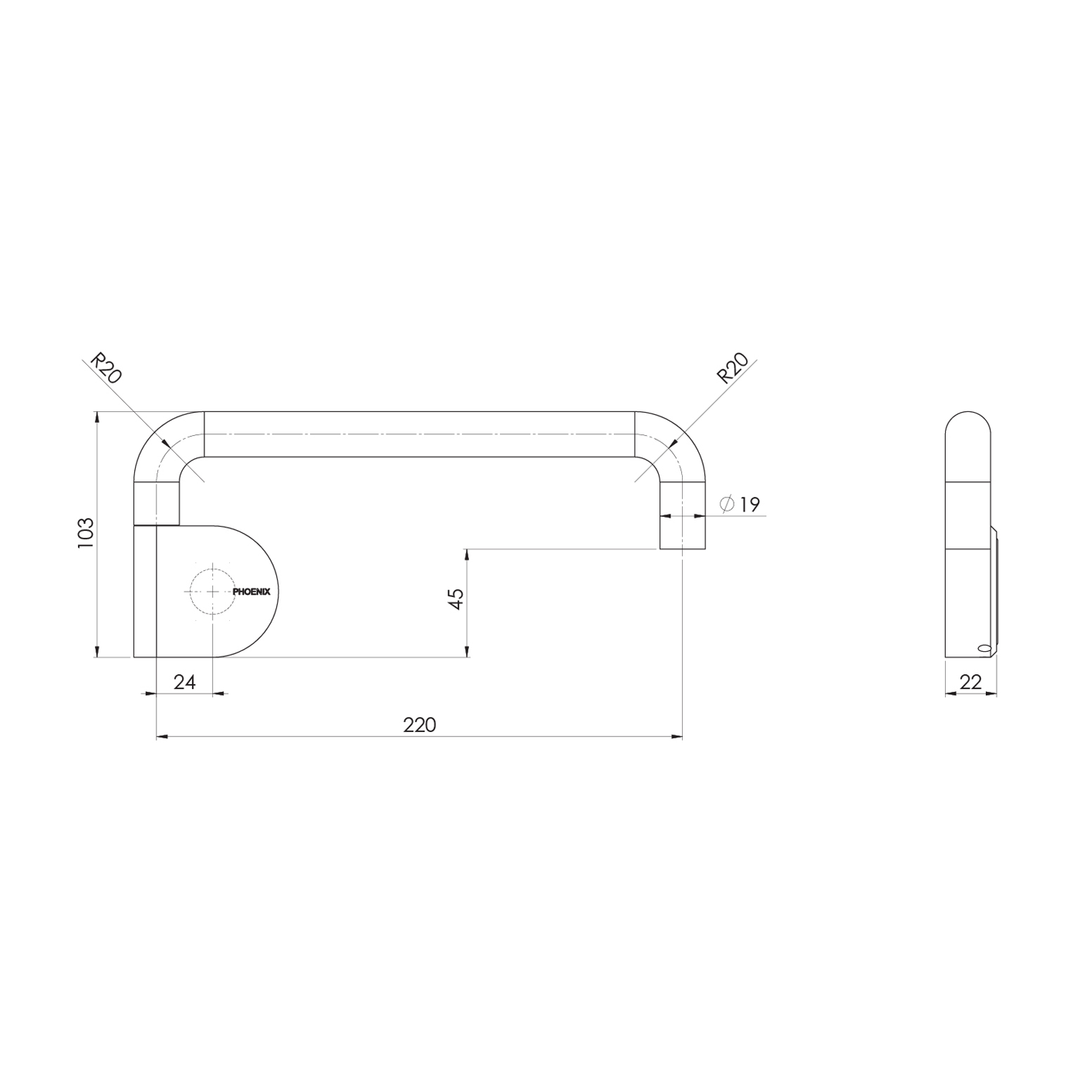 Phoenix Designer Swivel Outlet Spout 230mm