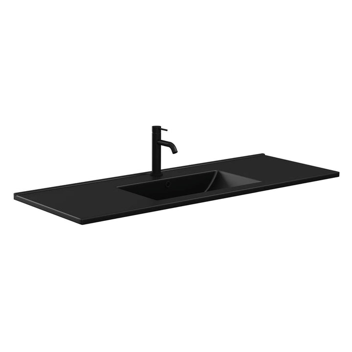 Dolce Vanity Ceramic Benchtop Matte Black (750-1200mm)