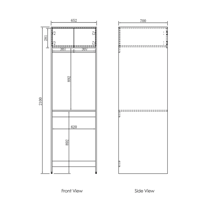 Hampshire Laundry Cabinet Kit 1960mm