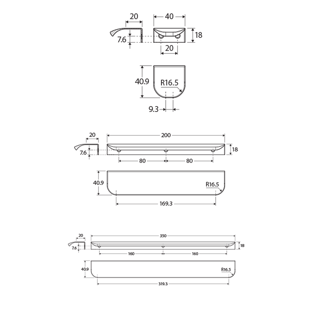 EDGE Vanity Drawer Handle