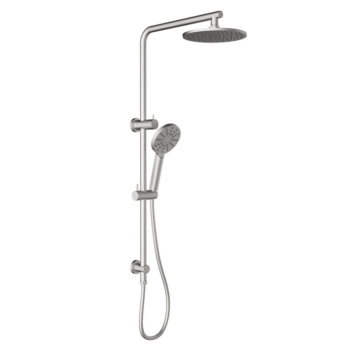 Eli Round Twin Overhead Rain Shower Rail Set