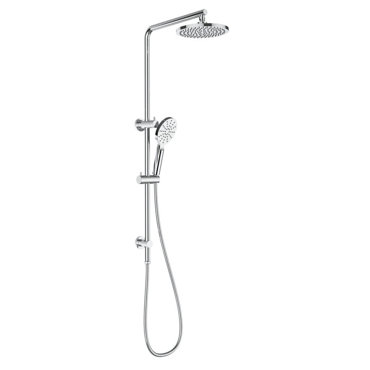 Eli Round Twin Overhead Rain Shower Rail Set