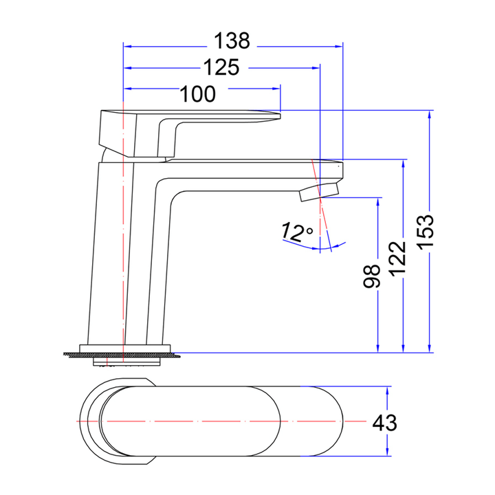 Eli Round Short Basin Mixer