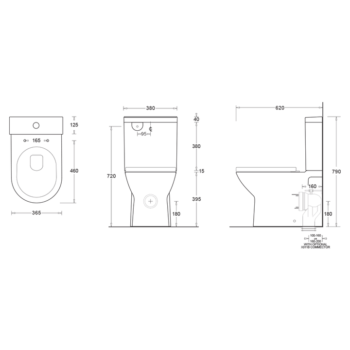 Emilia Slim Back to Wall Rimless Toilet Suite