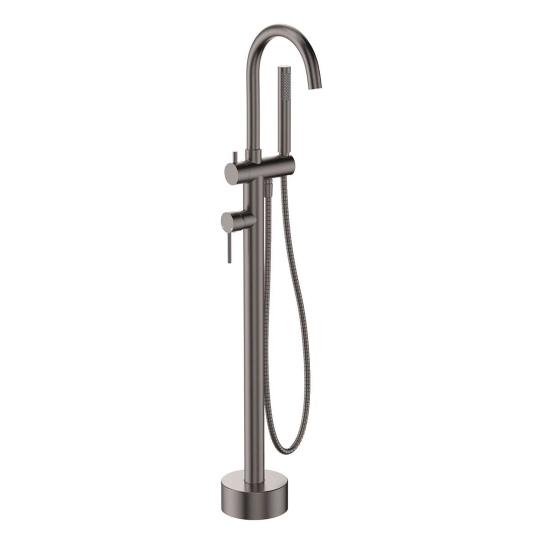 Kaya Floor Mounted Freestanding Bath Spout with Handset