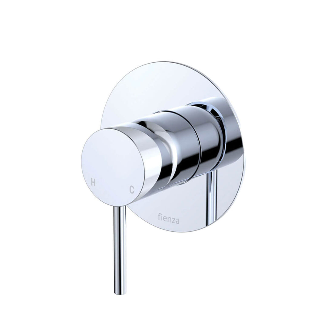 Kaya Pin Handle Shower Wall Mixer 100mm Backplate