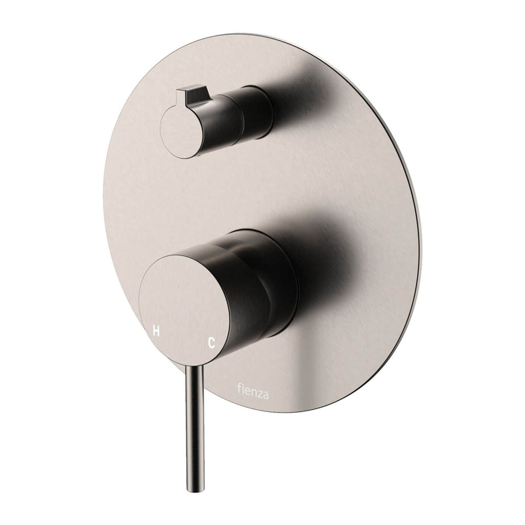 Kaya Pin Handle Diverter Wall Mixer 150mm Backplate