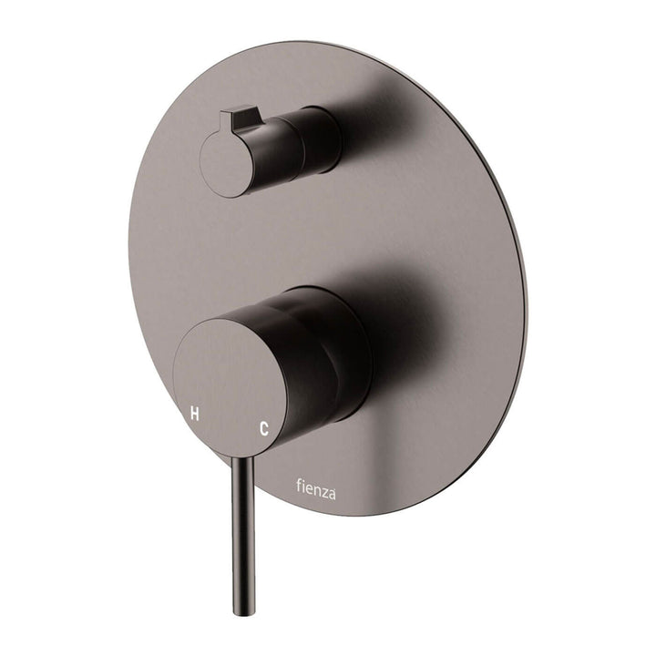 Kaya Pin Handle Diverter Wall Mixer 150mm Backplate