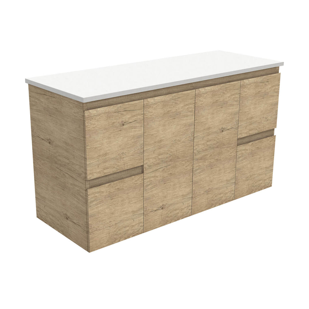 Edge Scandi Oak Wall Hung Vanity (600-1500mm)