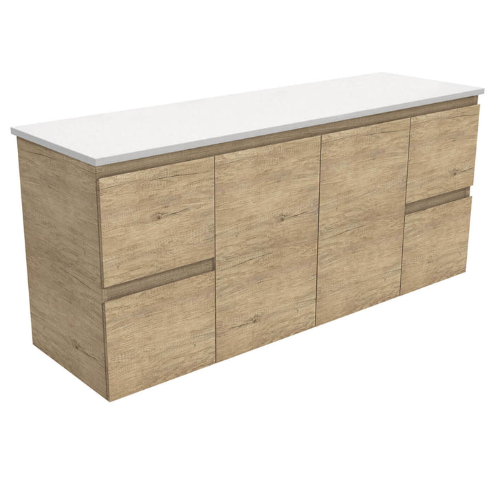 Edge Scandi Oak Wall Hung Vanity (600-1500mm)