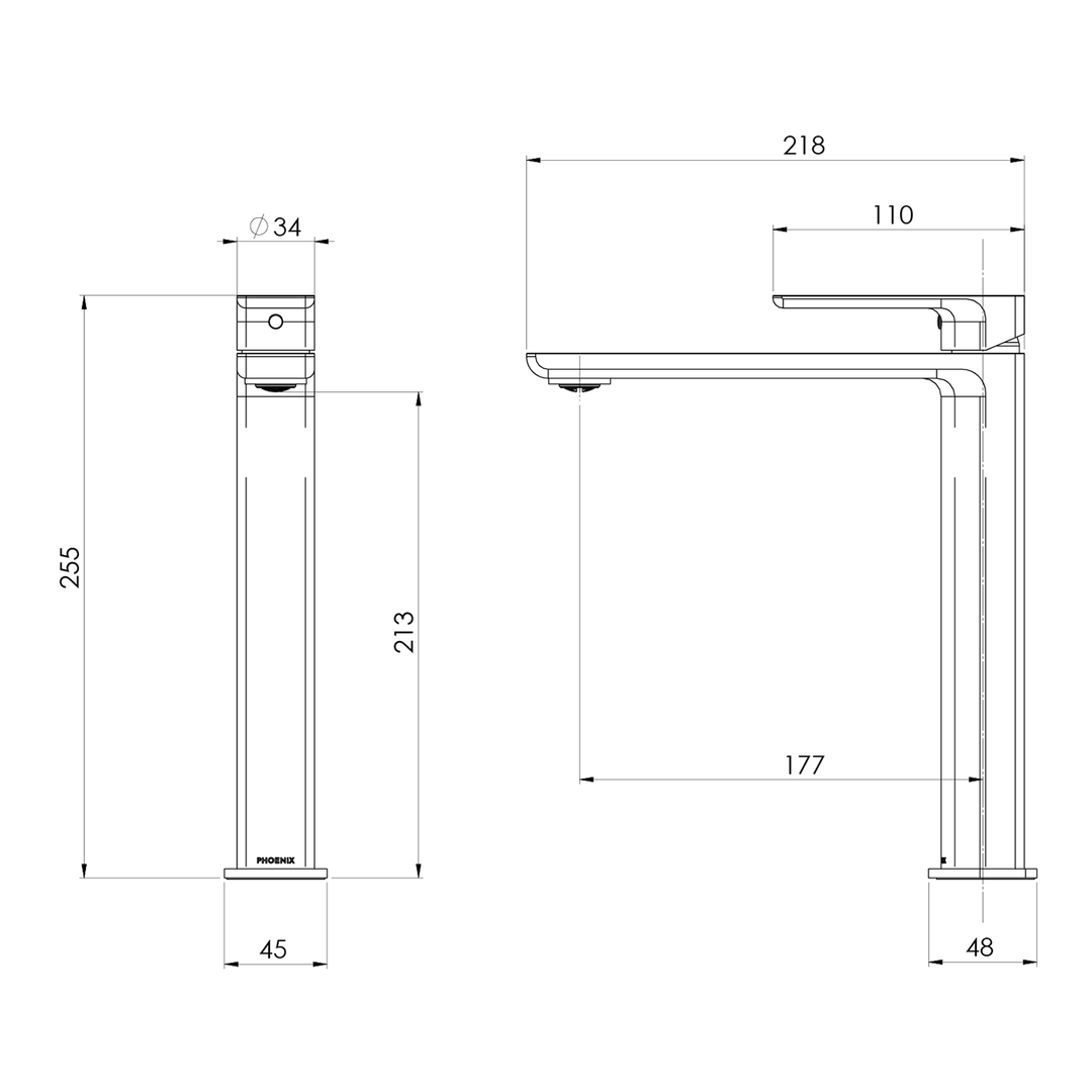 Gloss MKII Tall Basin Mixer